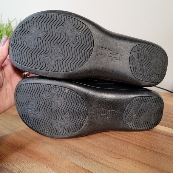 Alegria Keli Black & white Professional Nursing Nurse Work Shoes Flats Size 36 - Picture 15 of 17
